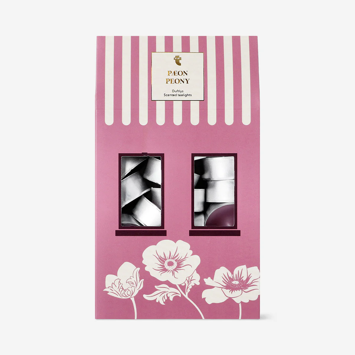 Scented tealights with peony fragrance - 20 pcs