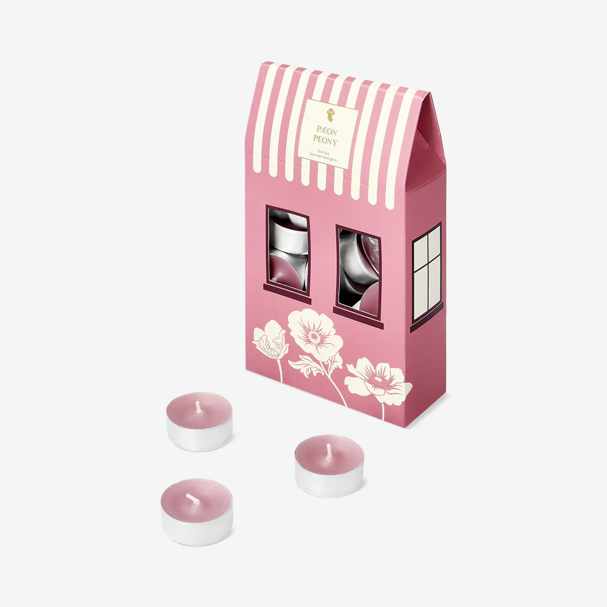 Scented tealights with peony fragrance - 20 pcs - Image 2