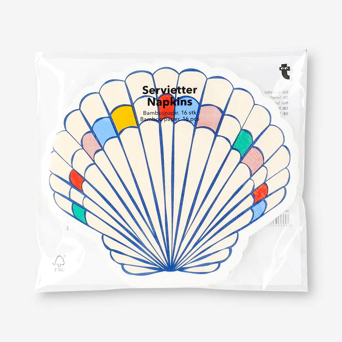 Seashell napkins - 16 pcs - Image 2