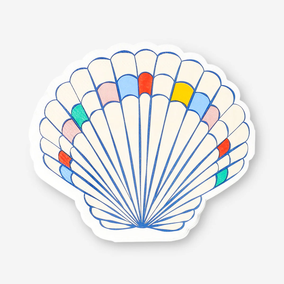 Seashell napkins - 16 pcs - Image 3
