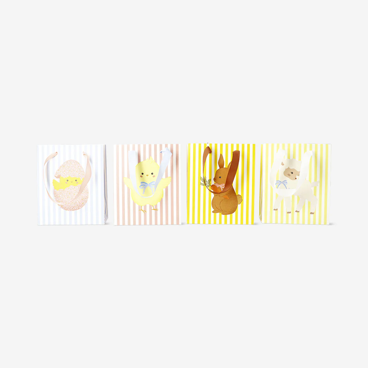 Set of Easter gift bags with stripes - 2 pcs - Image 3