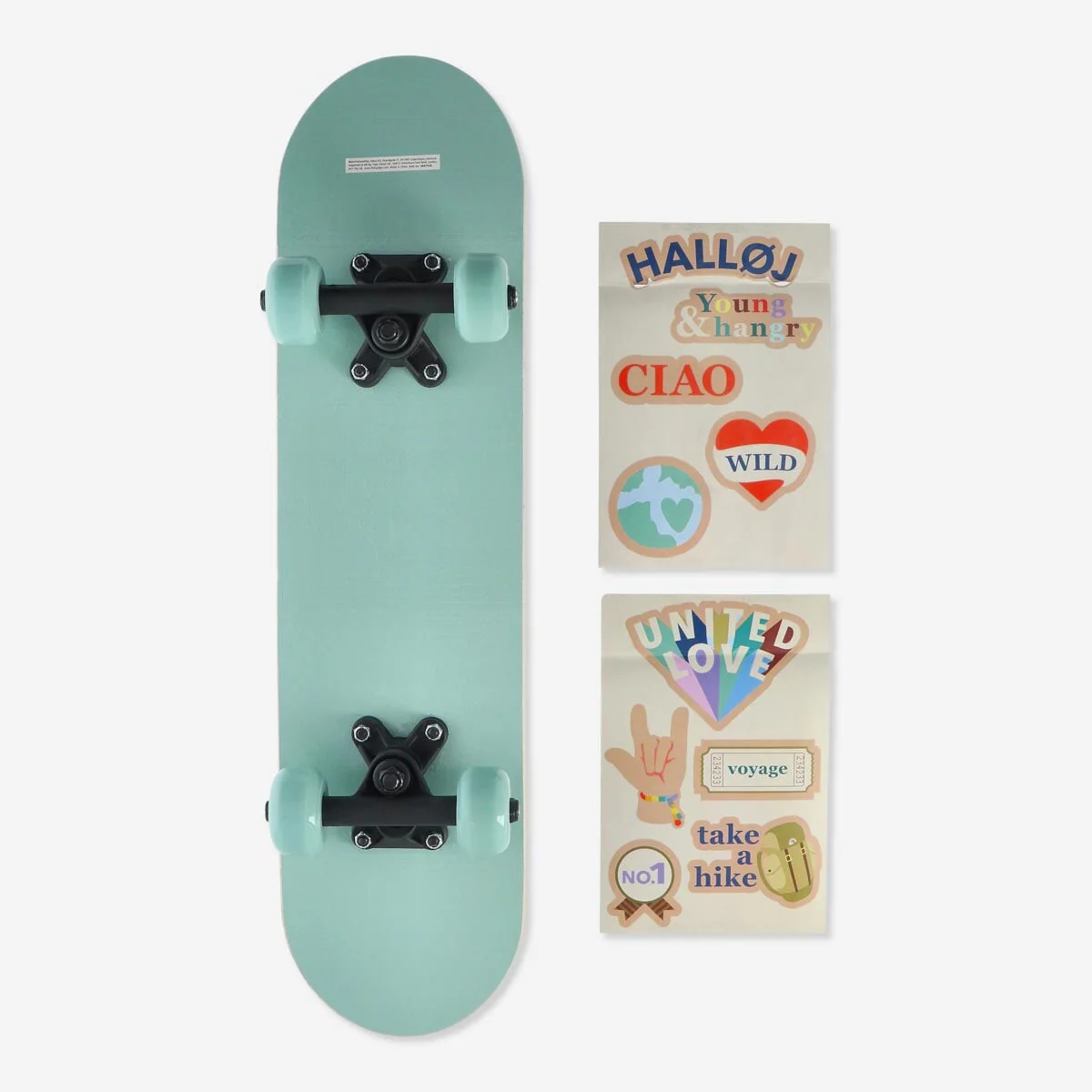 Skateboard. With stickers - Image 3