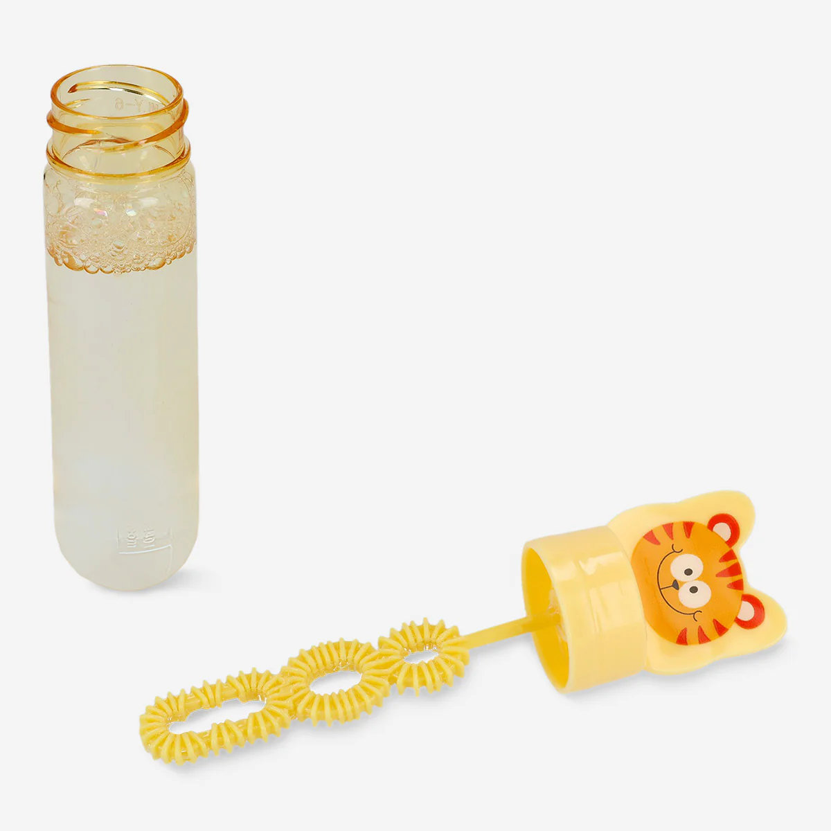 Soap bubbles in orange tiger container - Image 2