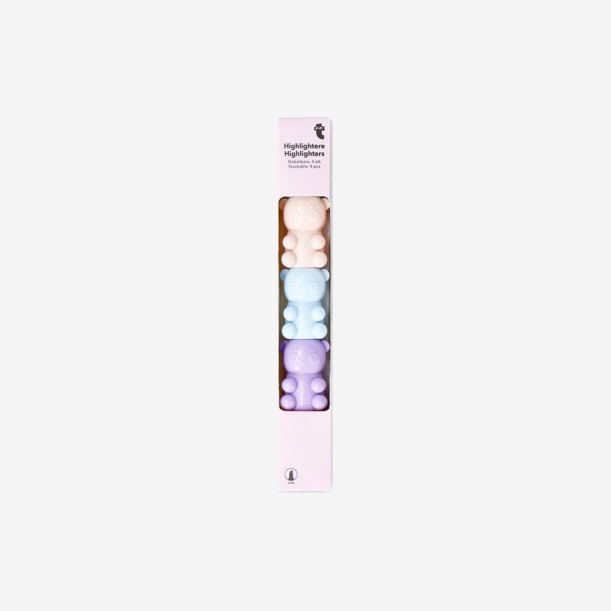 Stackable panda highlighters
