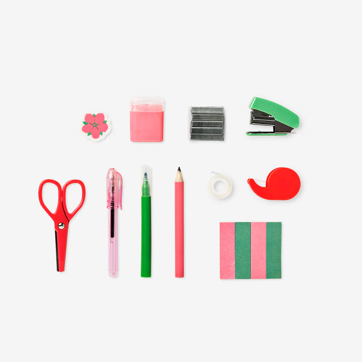 Stationery kit in red floral box - Image 3