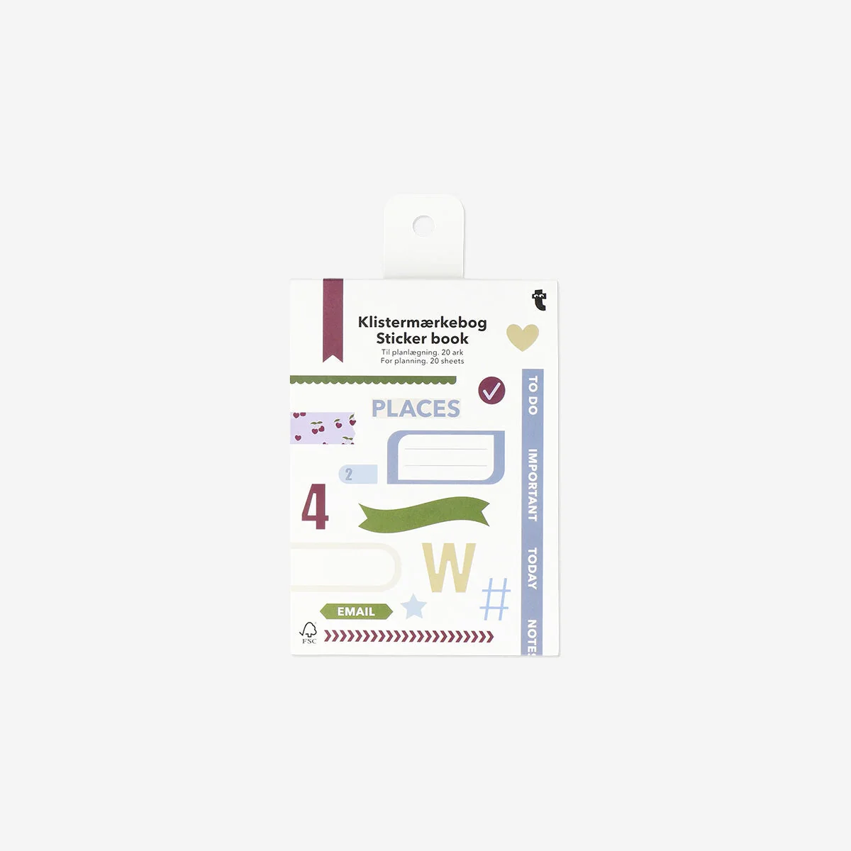 Sticker book for planning