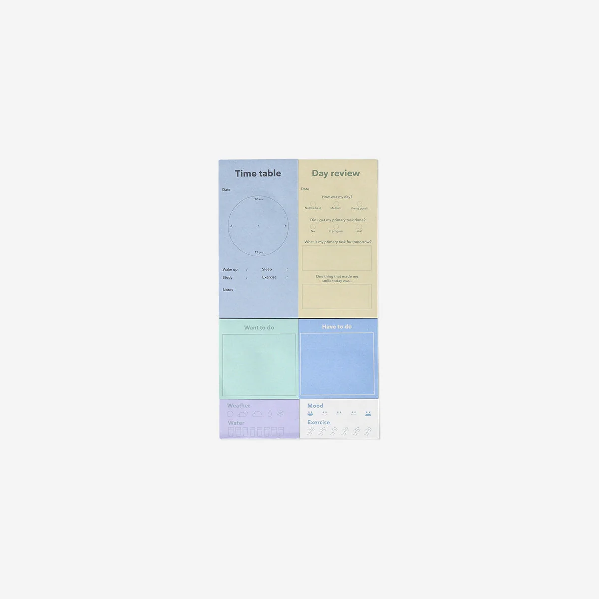 Sticky memos set