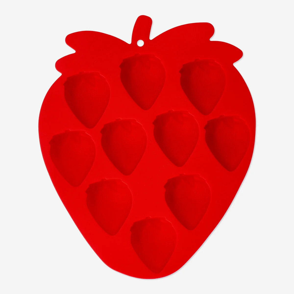 Strawberry ice cube tray