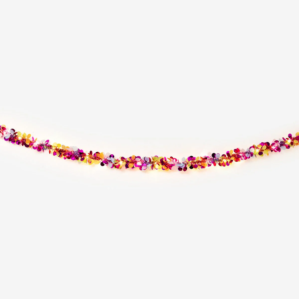 String lights with multi coloured sequins