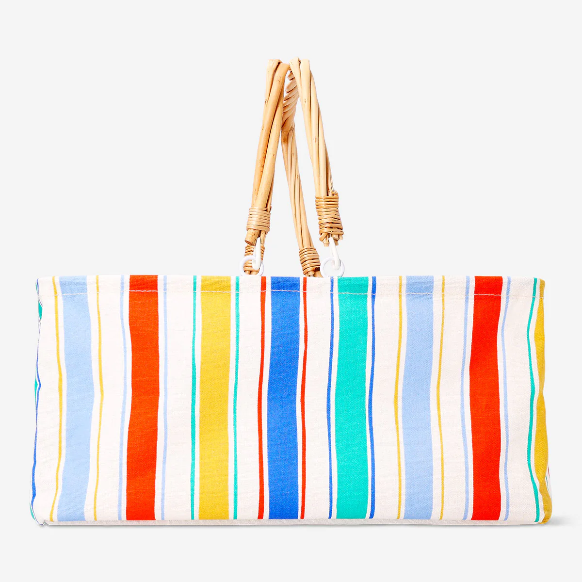 Striped fabric picnic basket - 28x39 cm
