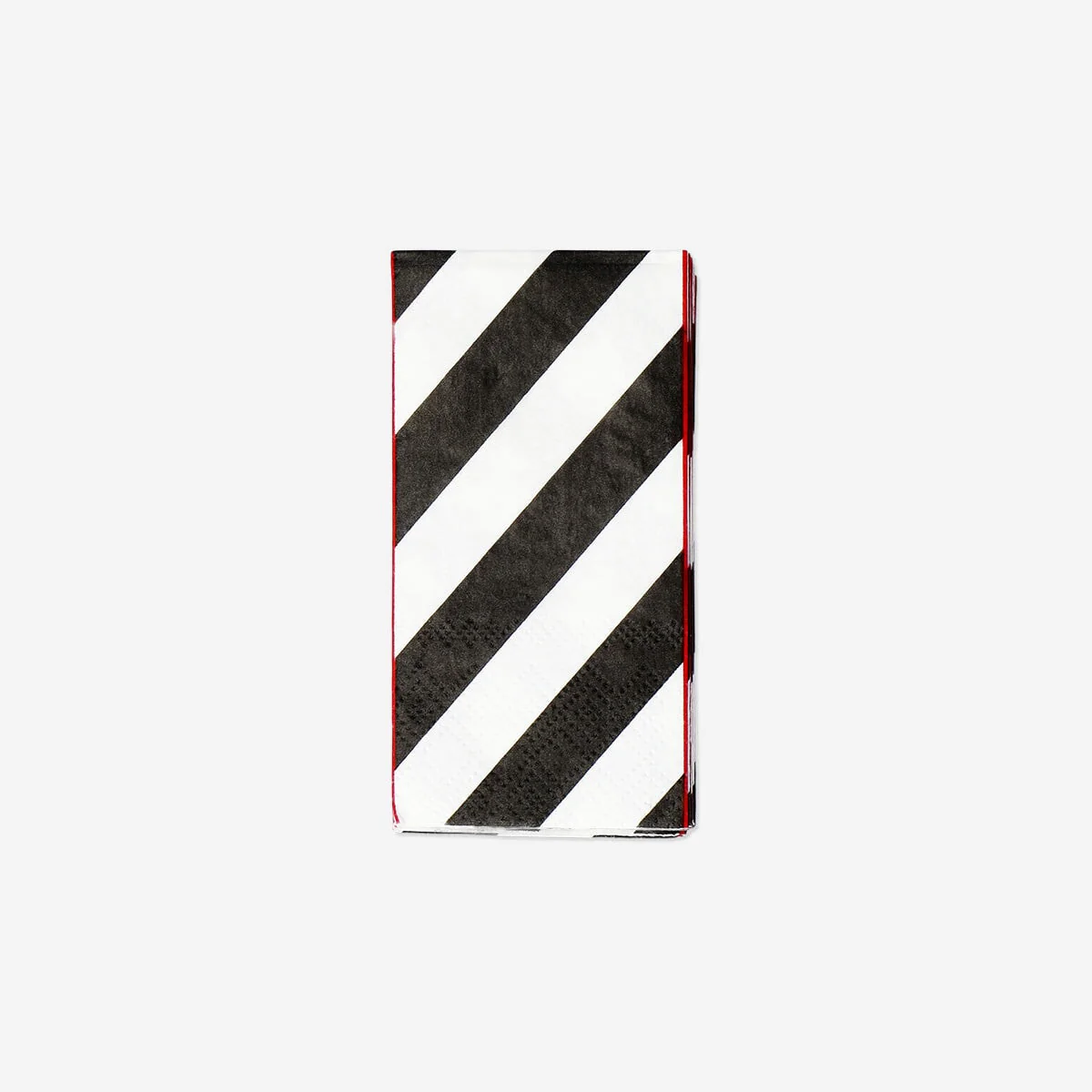Stripy tissues with red border - 10 pcs - Image 2