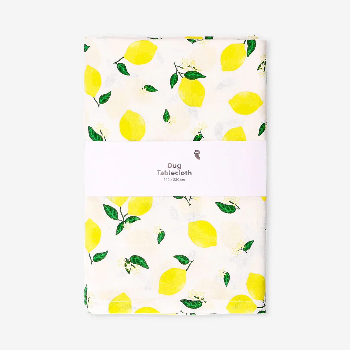 Tablecloth with lemon print - 140x220 cm