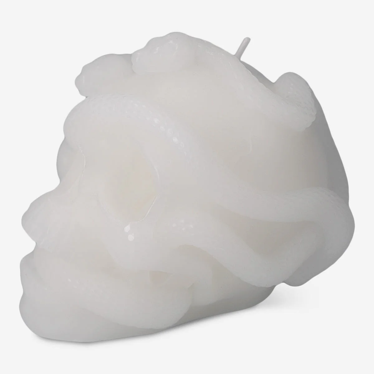 White skull shaped candle - Image 3