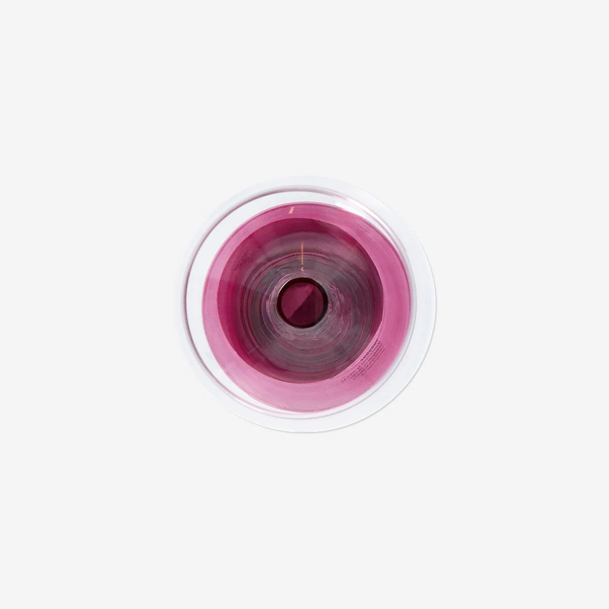 Wine glass with burgundy stem - 220 ml - Image 3