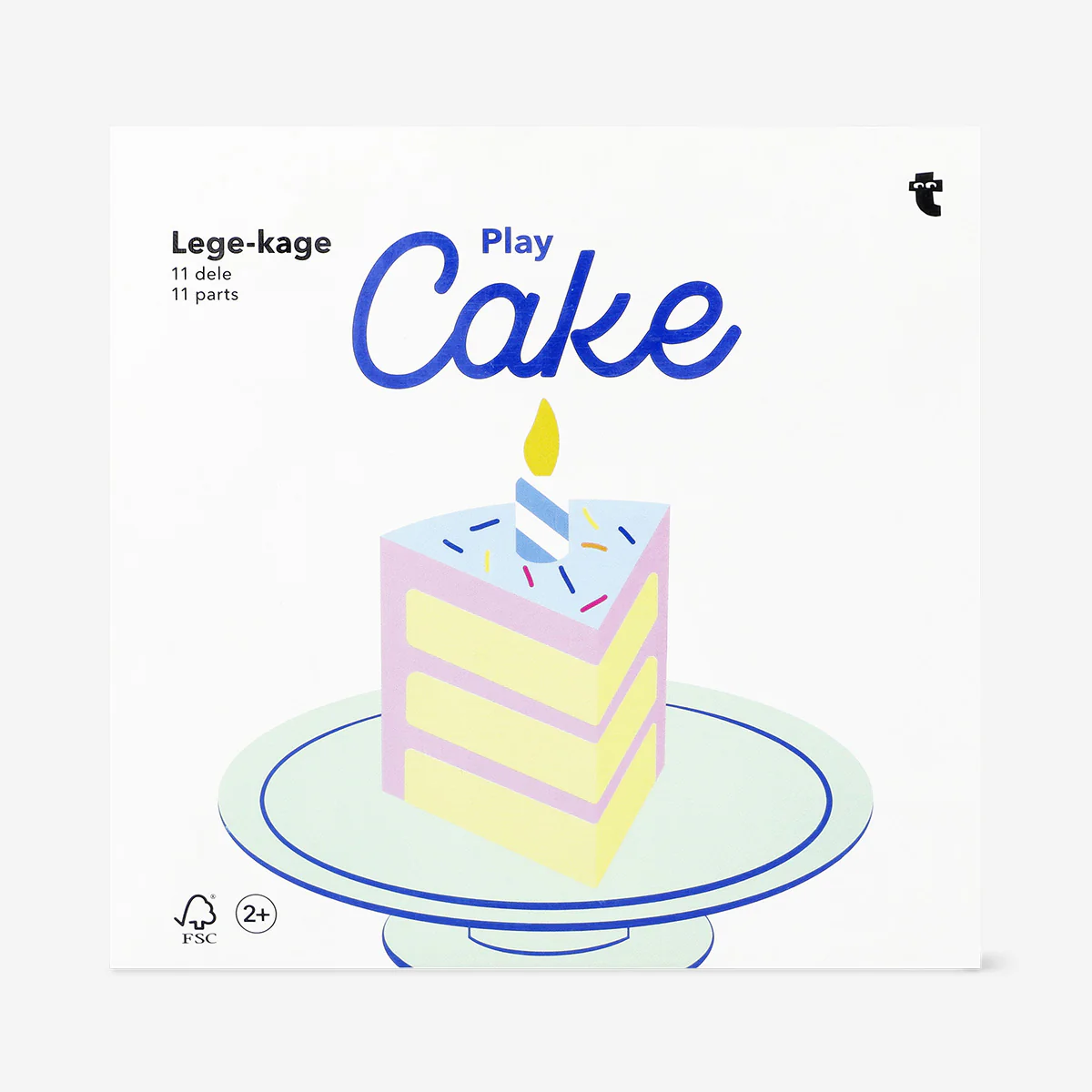 Wooden play birthday cake - Image 3