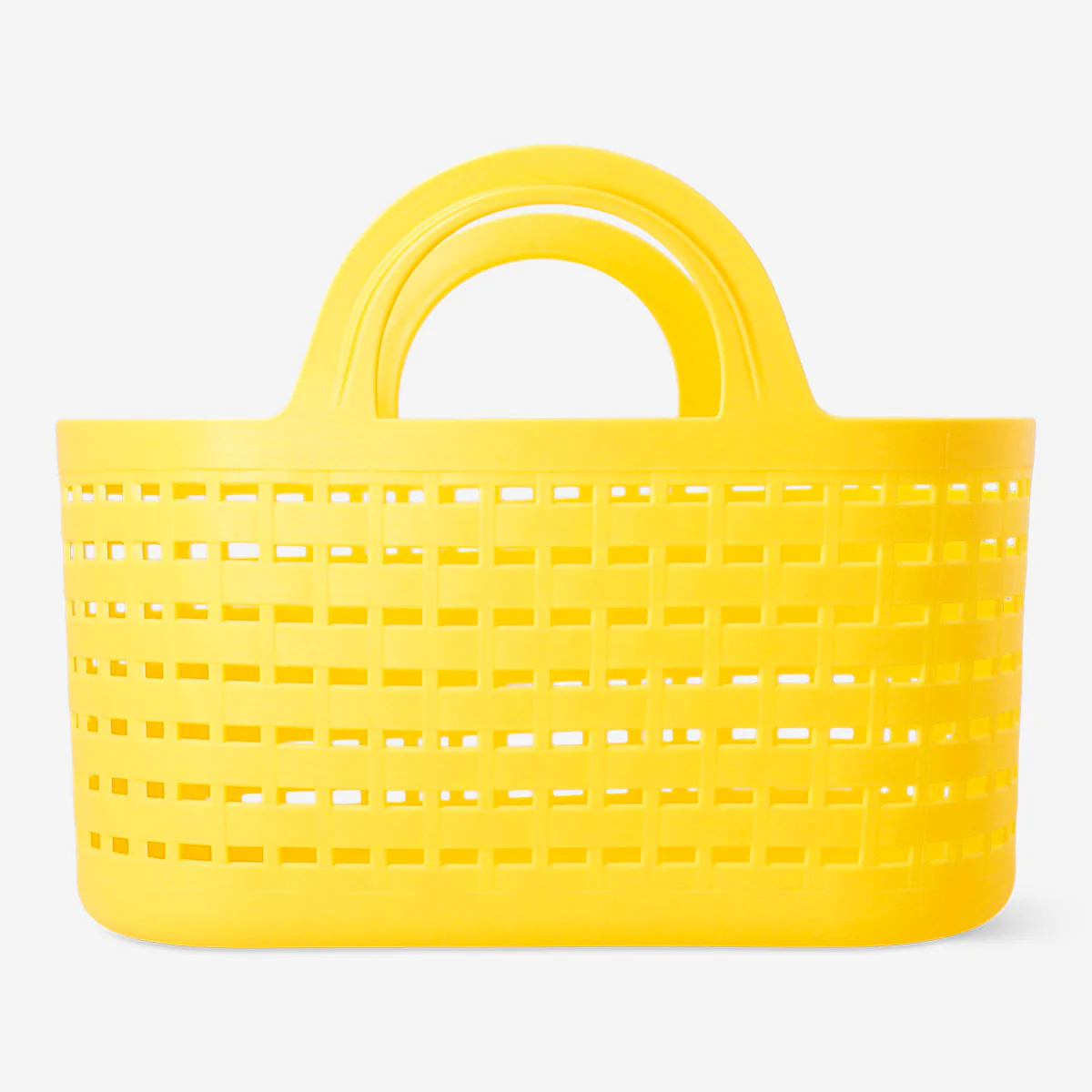 Yellow basket with handles - 23x30 cm - Image 3