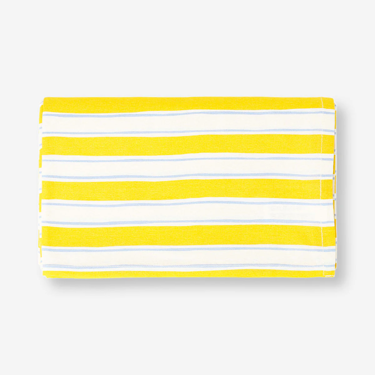 Yellow striped tablecloth - 140x220 cm - Image 2